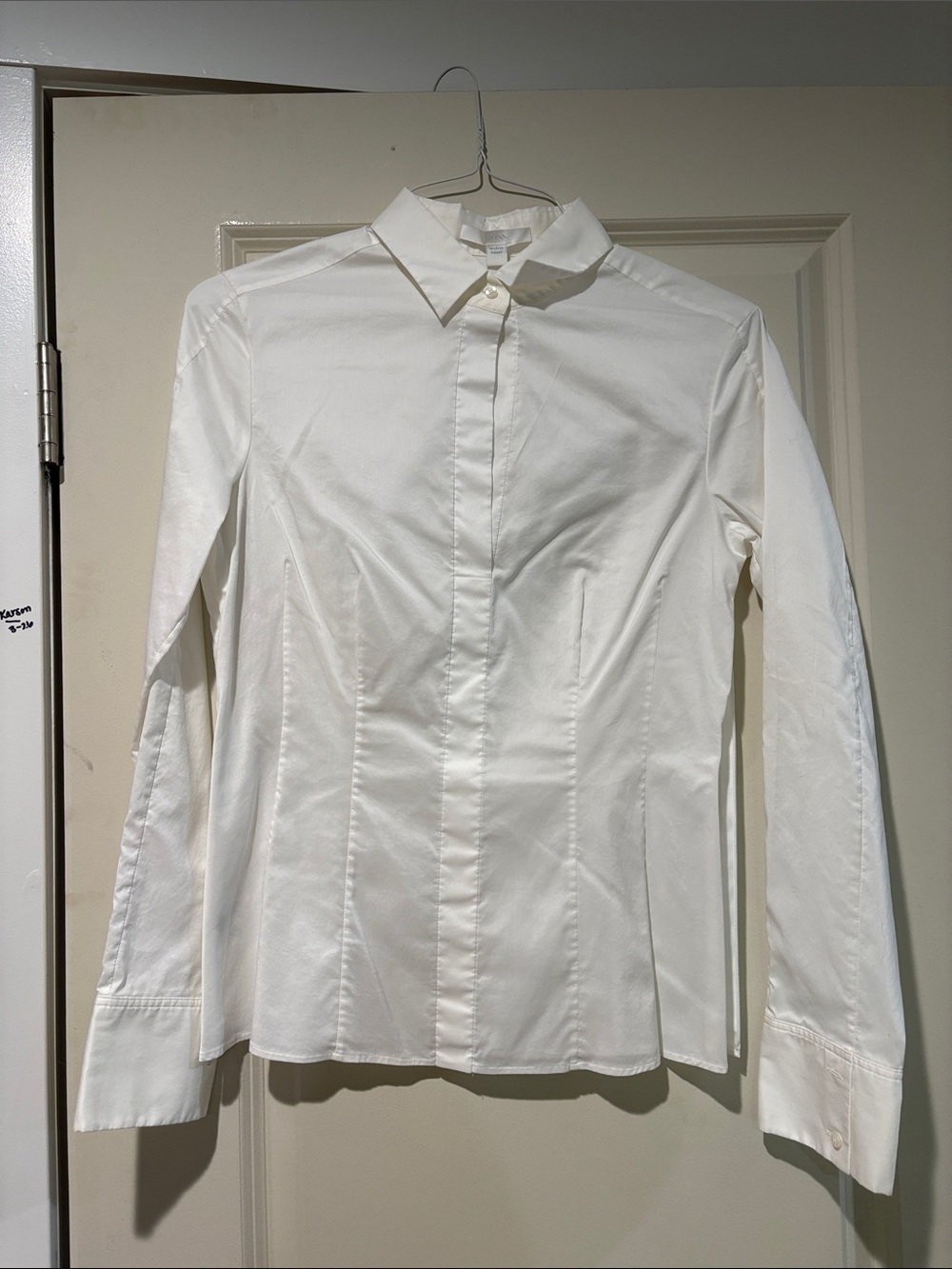 Boss White Men’s Long-Sleeve Dress Shirt